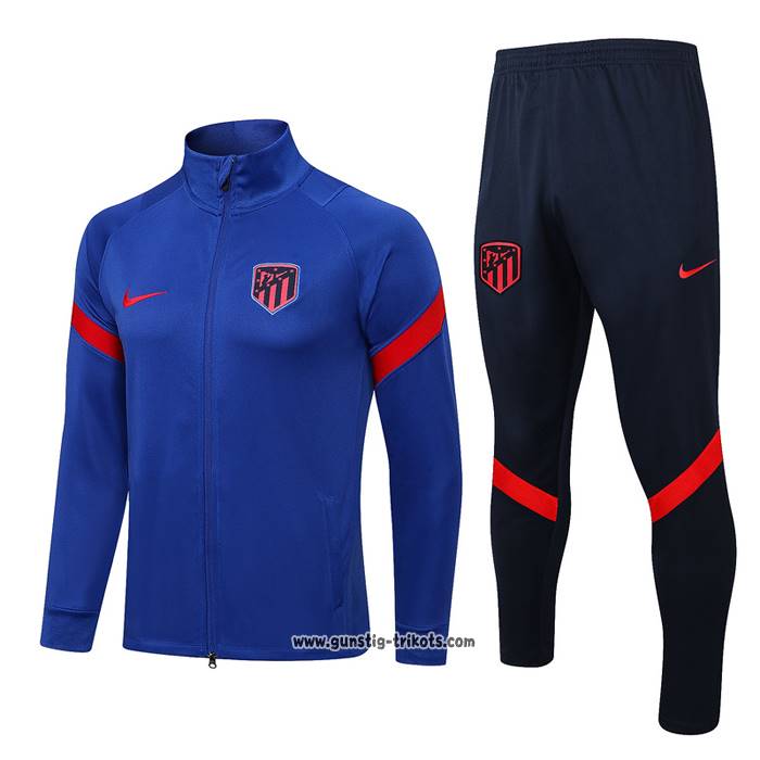 Jacke Trainingsanzug Atletico Madrid 2022-2023 Blau